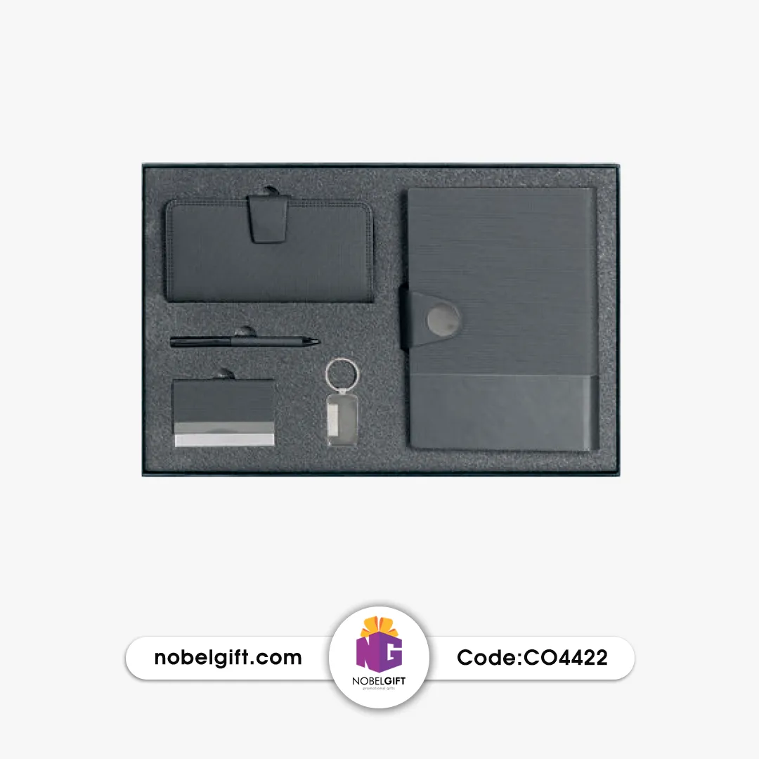 hhhنوبل یلدایی copy ست مدیریتی 5 تکه مشکی تبلیغاتی