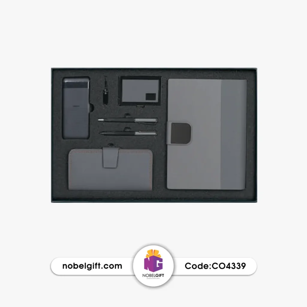 ست مدیریتی دودی 6 تکه تبلیغاتی