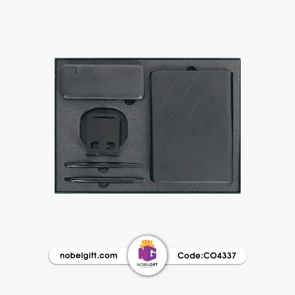 ست مدیریتی مشکی 4 تکه تبلیغاتی