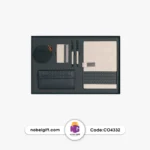 ست مدیریتی طوسی تبلیغاتی با اسپیکر