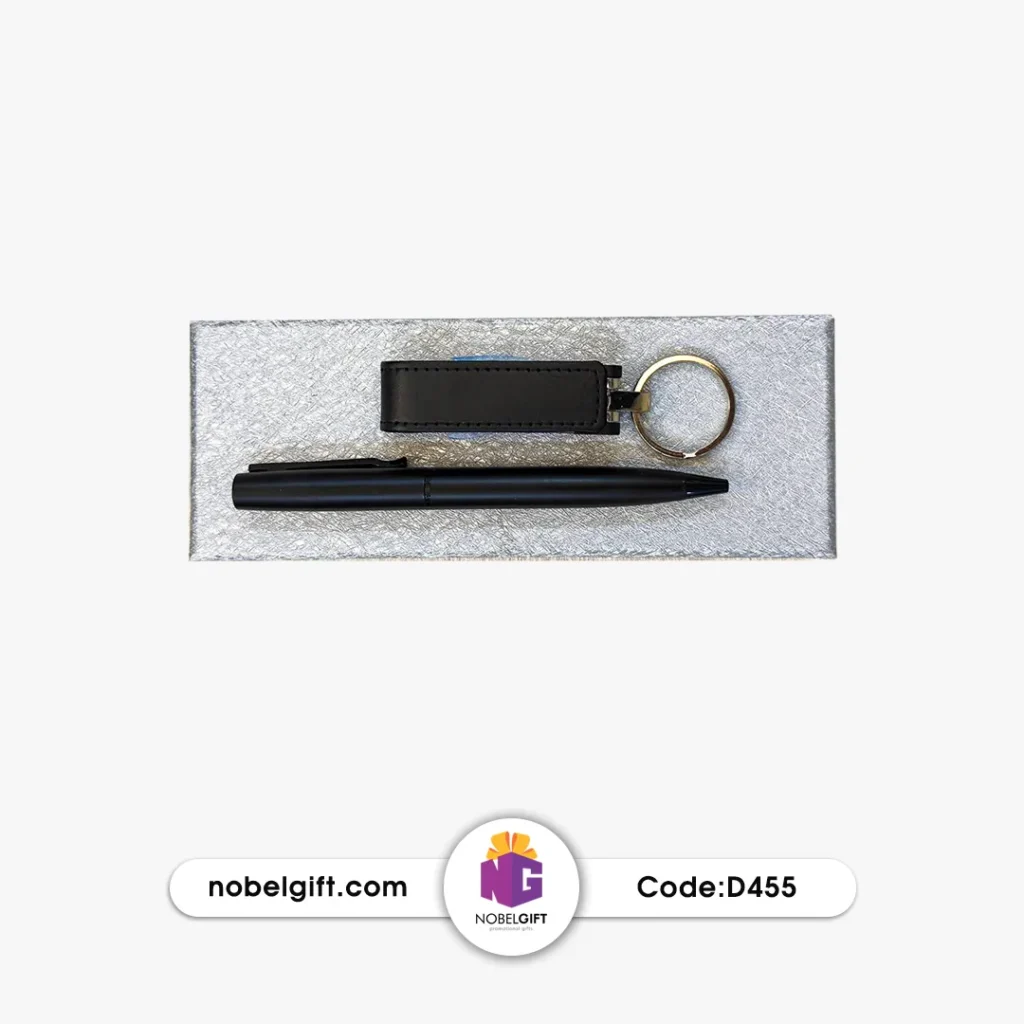 ست تبلیغاتی خودکار و جاسوییچی مشکی