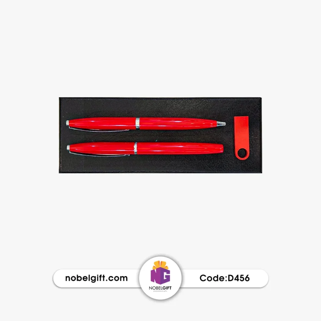 ست تبلیغاتی سه تیکه قرمز با فلش