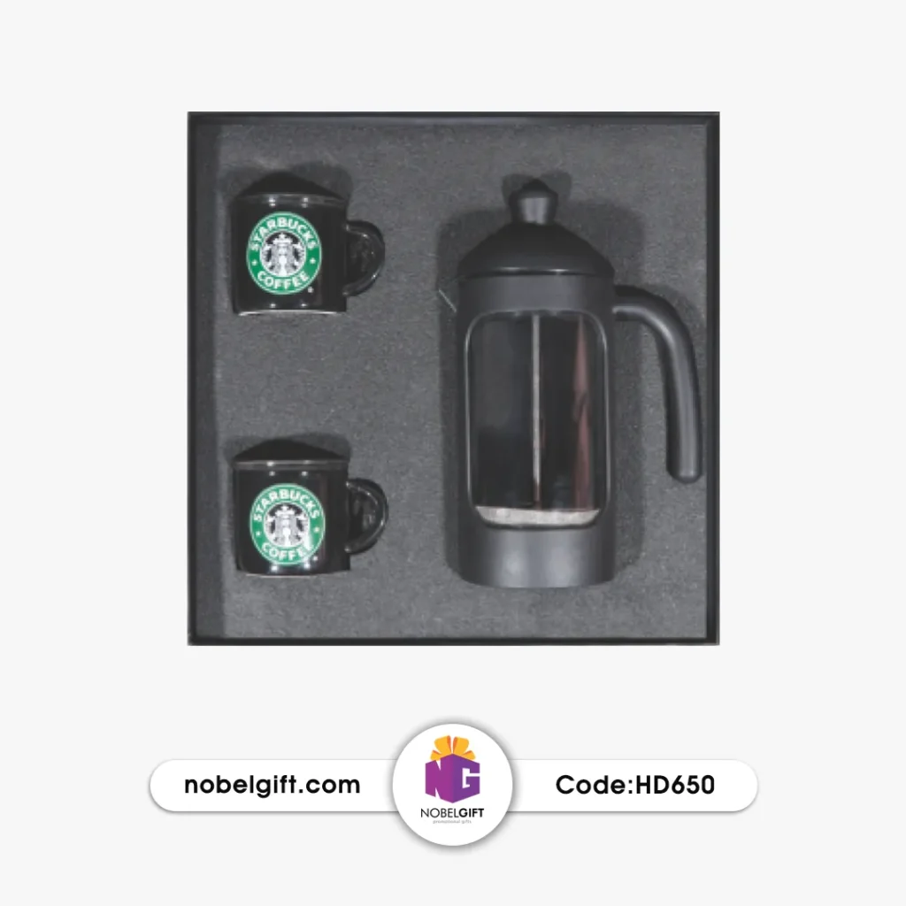 ست تبلیغاتی فرنچ پرس و فنجان