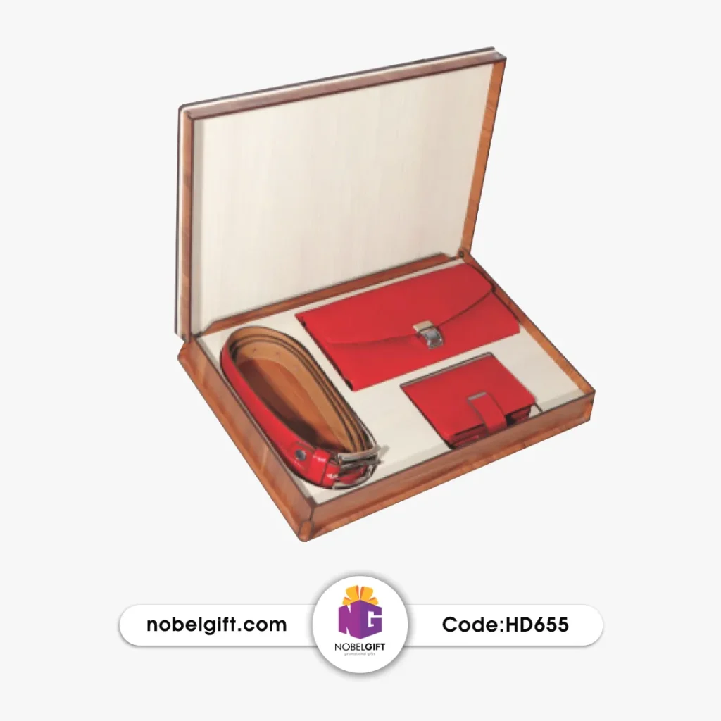 ست تبلیغاتی قرمز با کمربند