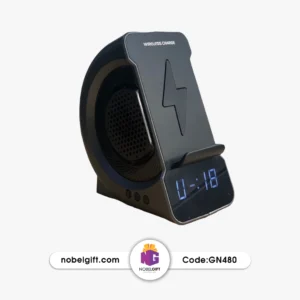 اسپیکر و ساعت رومیزی با قابلیت وایرلس شارژ