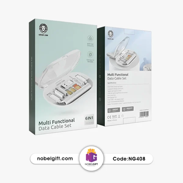 ست کابل چند منظوره گرین لاین مدل Green Lion Data cable