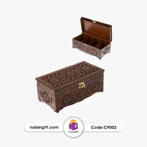 جعبه پذیرایی چوبی بزرگ CP002