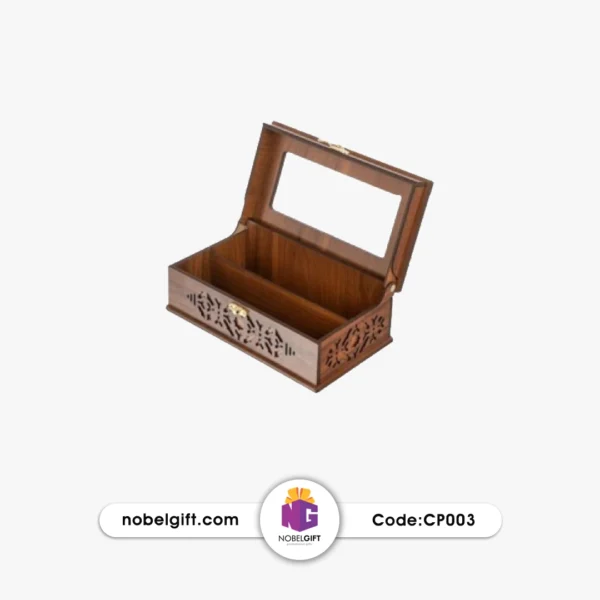 جعبه کارد و چنگال چوبی CP003