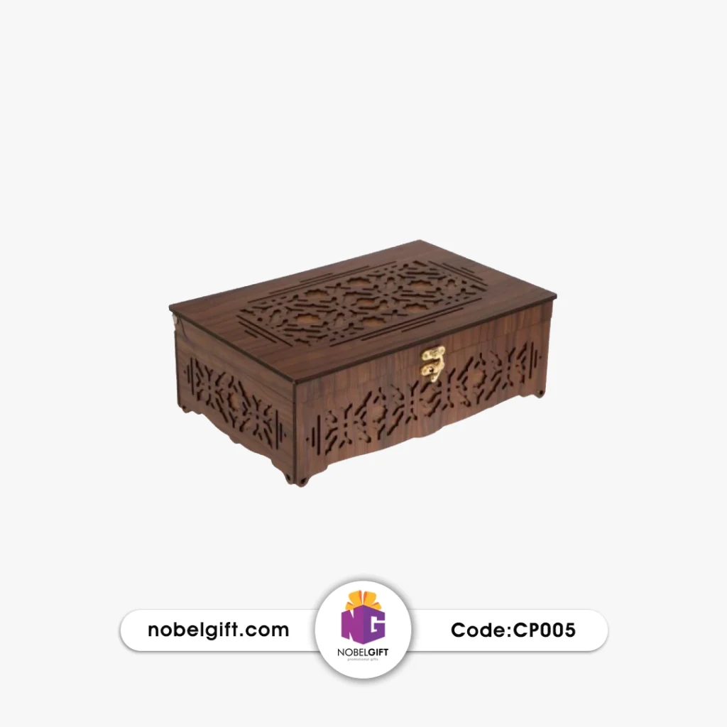 جعبه دمنوش چوبی بزرگ CP005