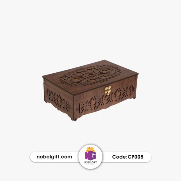 جعبه دمنوش چوبی بزرگ CP005