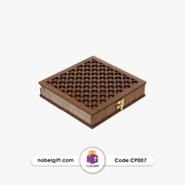 جعبه پذیرایی چوب حصیری CP007