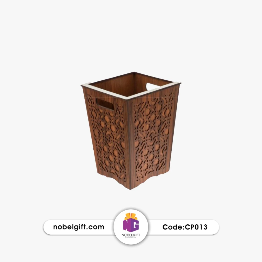 سطل زباله چوبی تبلیغاتی CP013