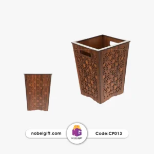 سطل زباله چوبی تبلیغاتی PC013