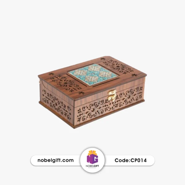 CP014 جعبه پذیرایی تبلیغاتی طرح کاشی CP014