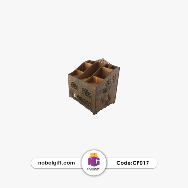 جعبه لوازم آرایش چوبی CP017