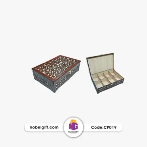 جعبه آجیل و تی بگ چوبی CP019