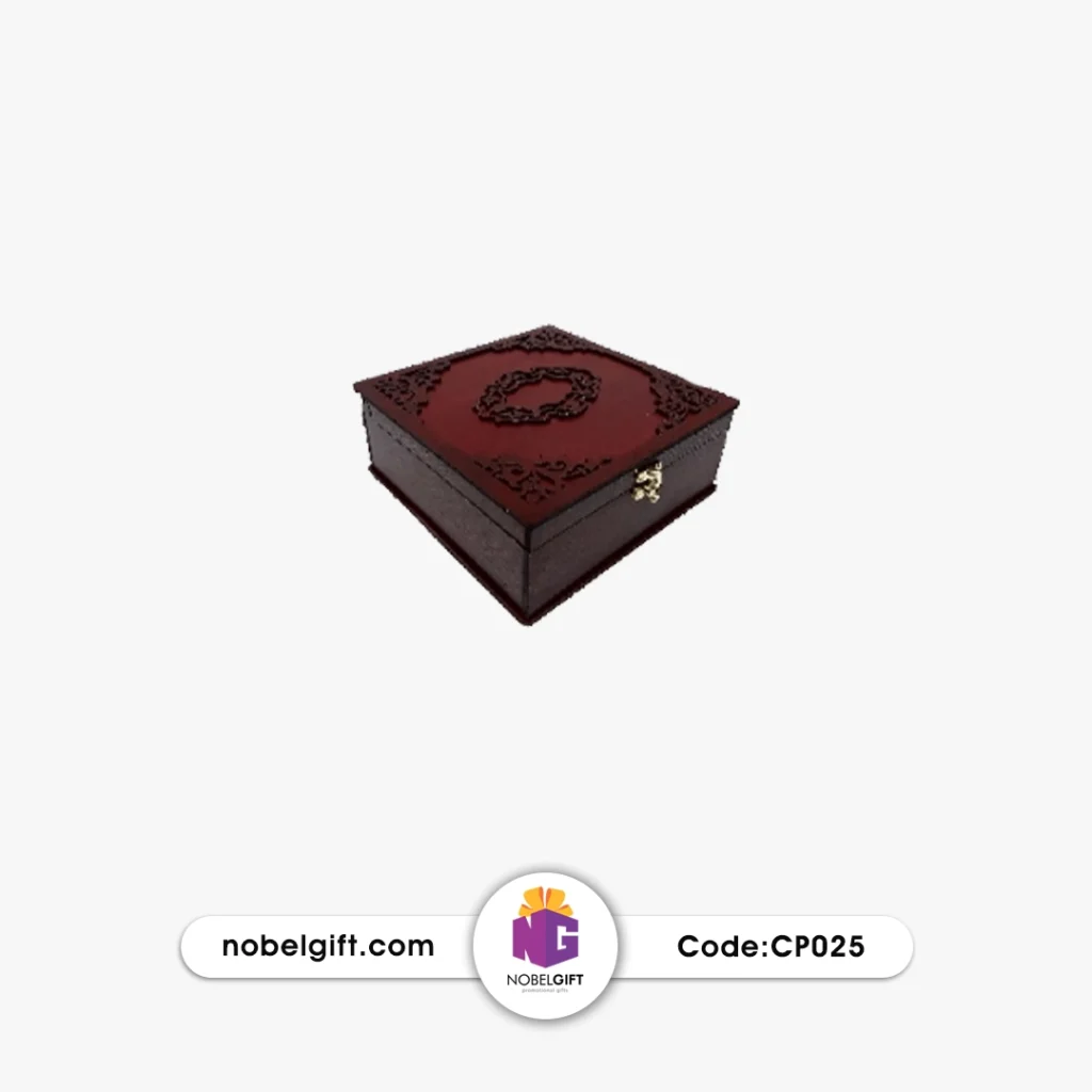 جعبه تبلیغاتی چوبی مربع CP025