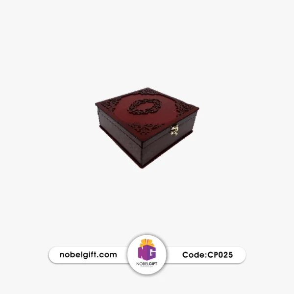 جعبه تبلیغاتی چوبی مربع CP025