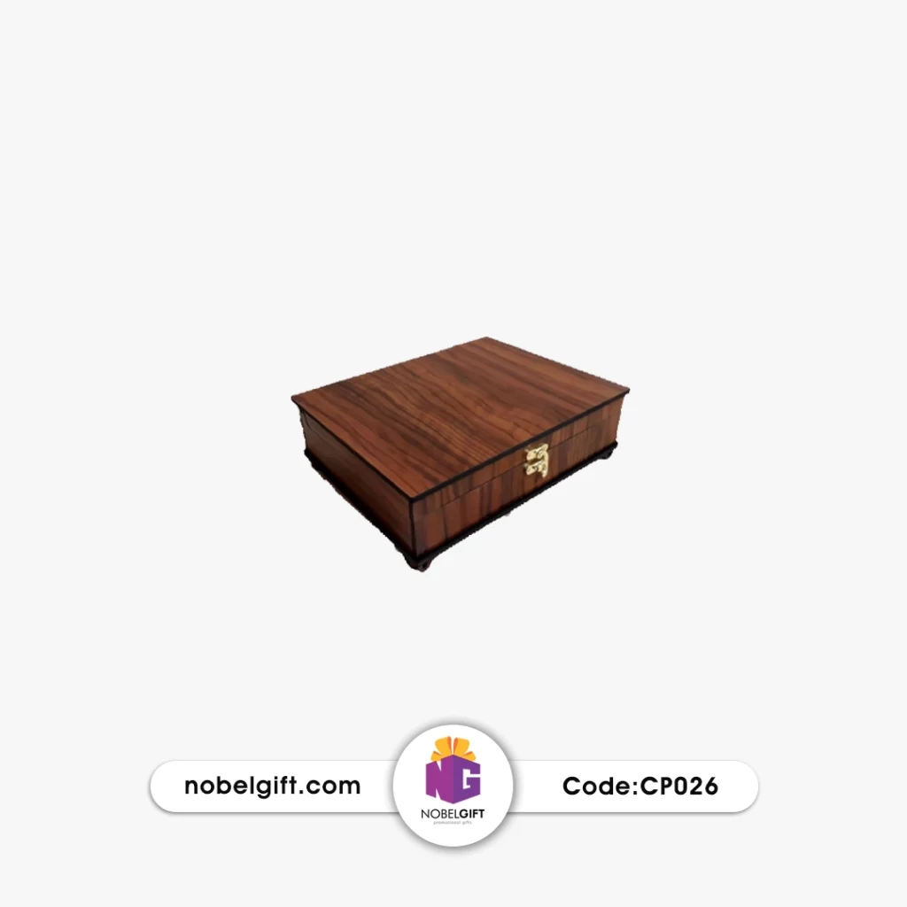 جعبه دمنوش چوبی تبلیغاتی CP026