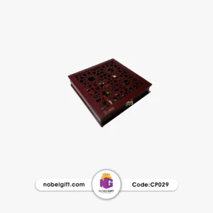 جعبه تی بگ چوبی طرح خورشیدی CP029