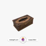 جعبه دستمال کاغذی چوبی طرح سنتی CP031