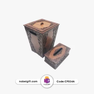 ست سطل زباله و جعبه دستمال سنتی CP034A