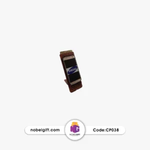استند موبایل چوبی تبلیغاتی با حک لوگو CP038