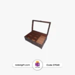 جعبه تبلیغاتی چوبی درب شیشه‌ای CP040