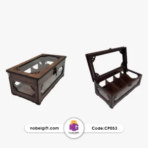 جعبه تی بگ شیشه‌ای CP053