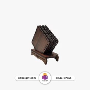 زیرلیوانی چوبی با استند CP056