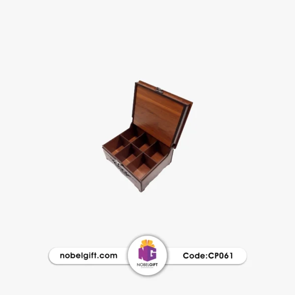جعبه چوبی طرح کاشی مربع CP061
