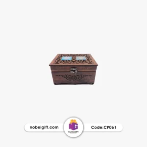 جعبه چوبی طرح کاشی مربع CP061