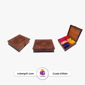جعبه چوبی معرق ترنج CP064