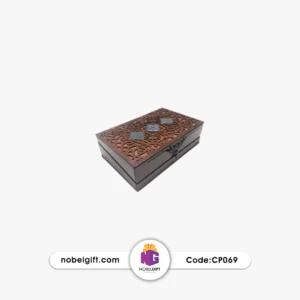 جعبه تبلیغاتی چوبی سه کاشی CP069
