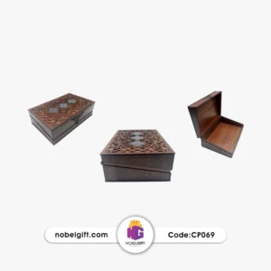 جعبه تبلیغاتی چوبی سه کاشی CP069