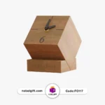 ساعت مکعبی تبلیغاتی چوبی - Image 3