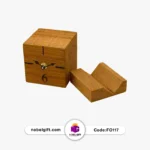 ساعت مکعبی تبلیغاتی چوبی