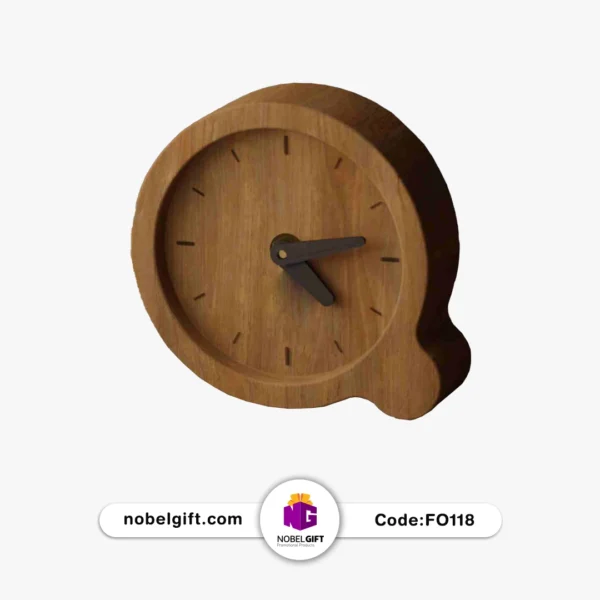 ساعت تبلیغاتی چوبی FO118