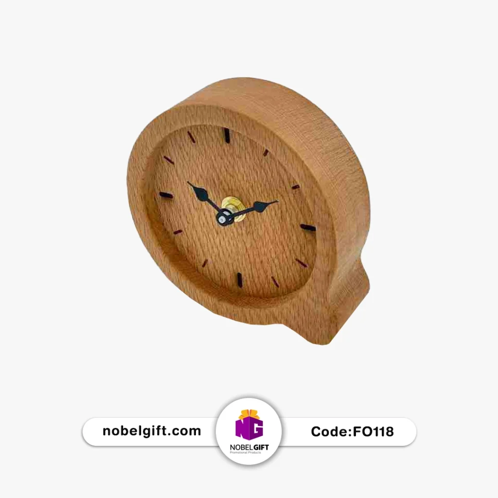 ساعت تبلیغاتی چوبی FO118