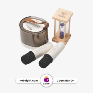 پک هدیه اسپیکر و ساعت شنی
