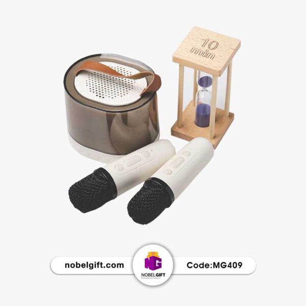 پک هدیه اسپیکر و ساعت شنی