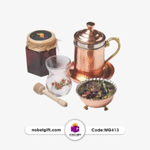 ست تبلیغاتی دمنوش خوری مسی