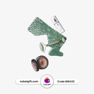 ست هدیه گواشا و ماسک چشم سنگ یشم