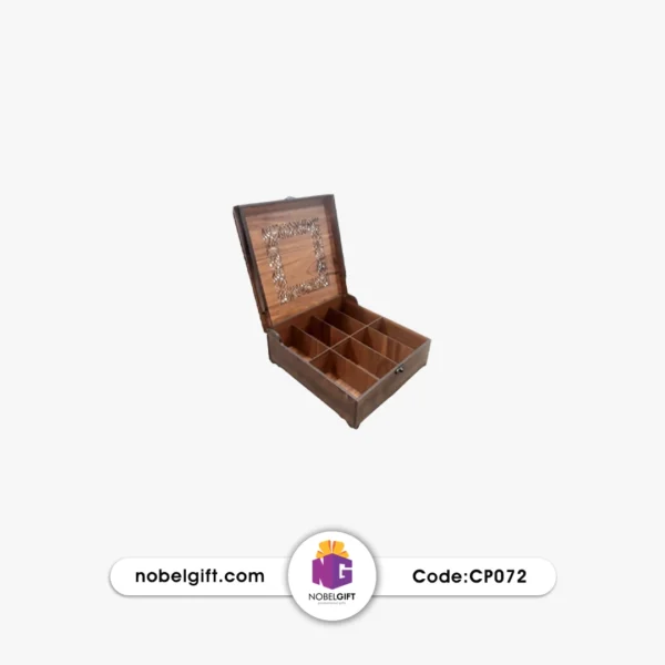 جعبه پذیرایی چوبی 8 خانه CP072