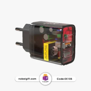 شارژر تبلیغاتی شفاف ۱۸ وات EX105