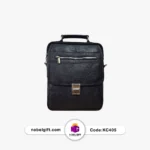 کیف چرم اداری مجهز به قفل و زیپ جلو کد KC405