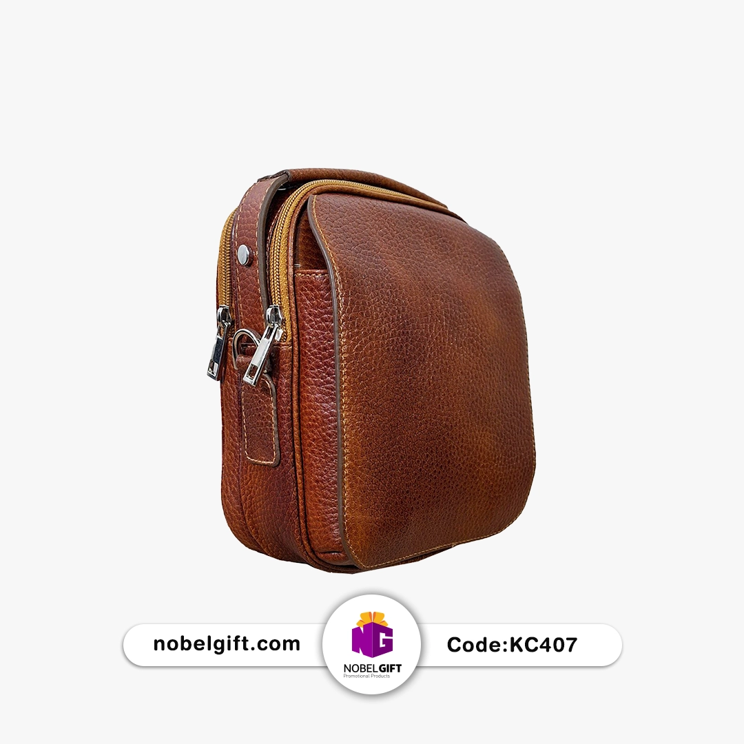 2 KC407 کیف چرم مردانه تبلیغاتی کد KC407 - Image 1
