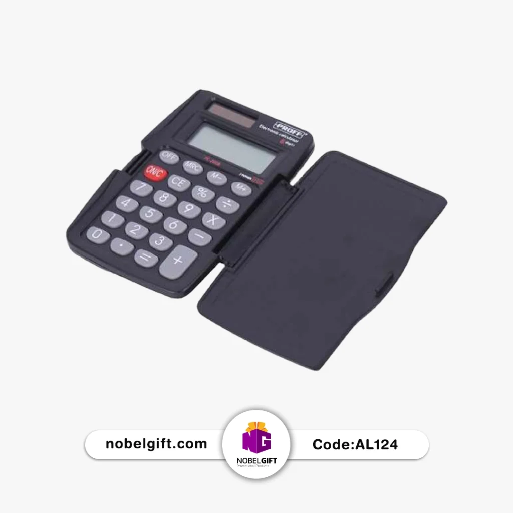 ماشین حساب تاشو مشکی
