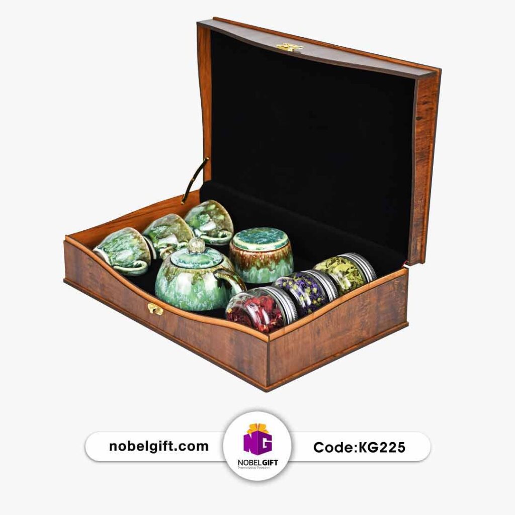 ست هدیه سرامیکی ماربل و دمنوش کد KG225