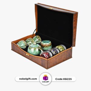 ست هدیه سرامیکی ماربل و دمنوش کد KG225